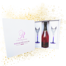 Charger l&#39;image dans la galerie, ALMANACHS BRUT ROSÉ PRESTIGE - 1 Coffret + 2 Flûtes
